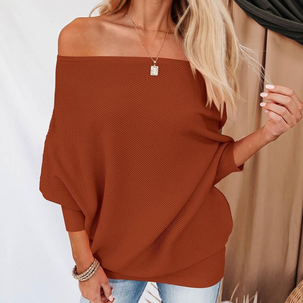 Off Shoulder Sweater - image 2
